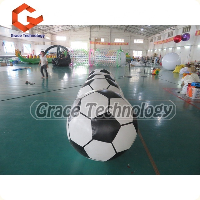 Giant inflatable football balloon, customized inflatable soccer ball parade balloon for advertising