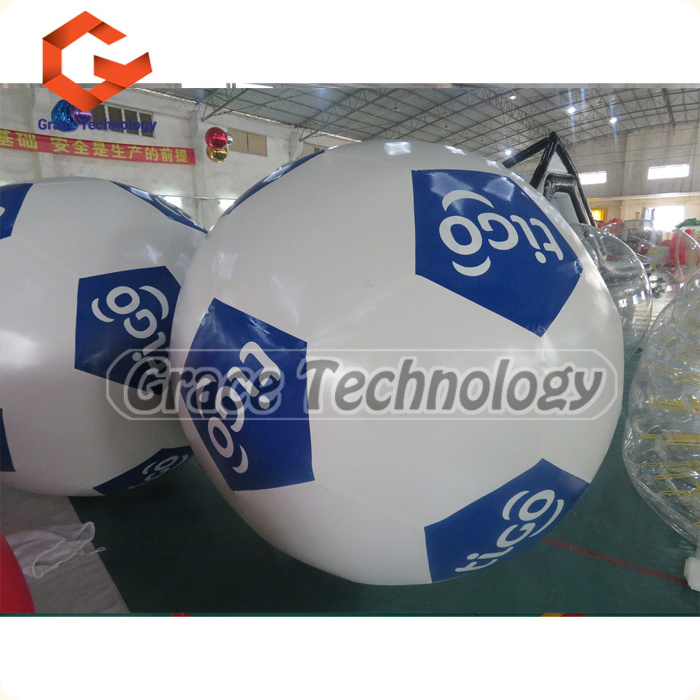 Giant Inflatable Soccer Ball Model Inflatable Football With Led Light Event Decoration Inflatable Football Balloon