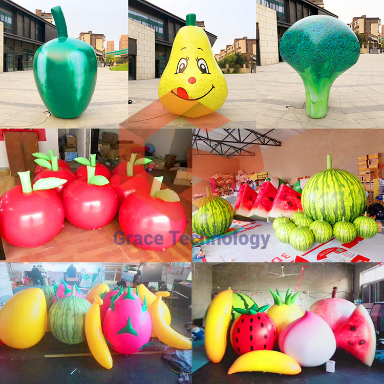 Giant Inflatable Strawberry Model, Decoration Inflatable Fruit for Festival