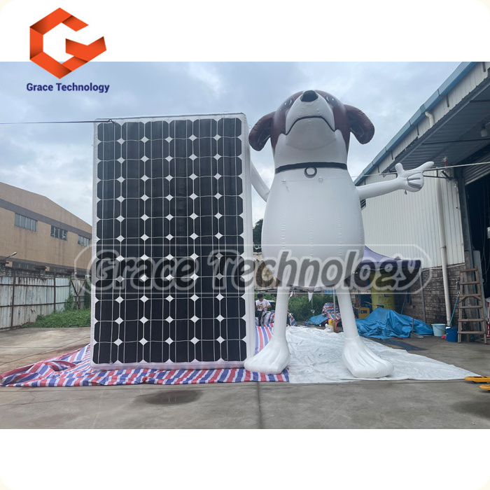 Custom giants inflatable dog animal/ large cartoon inflatable puppy dog model for advertising