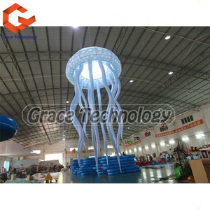 Custom Inflatable Jellyfish Decorative with LED Lights, Stage Decoration Jellyfish Inflatable Models for Party