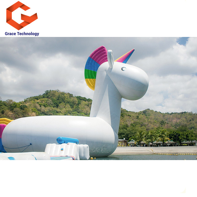 Giant Water Floating Inflatable Unicorn, Large Custom Float Unicorn Inflatable Cartoon