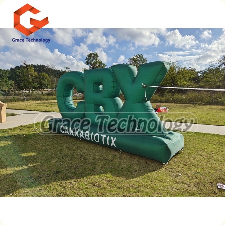 Customized giant inflatable letters for advertising/ inflatable letters balloon with led light