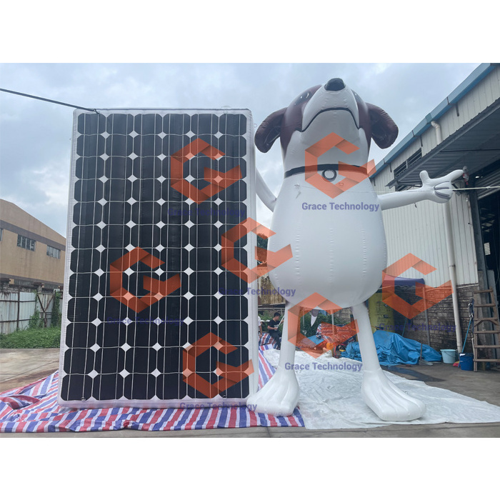 Custom giants inflatable dog animal/ large cartoon inflatable puppy dog model for advertising