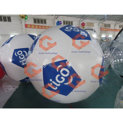 Giant Inflatable Soccer Ball Model Inflatable Football With Led Light Event Decoration Inflatable Football Balloon