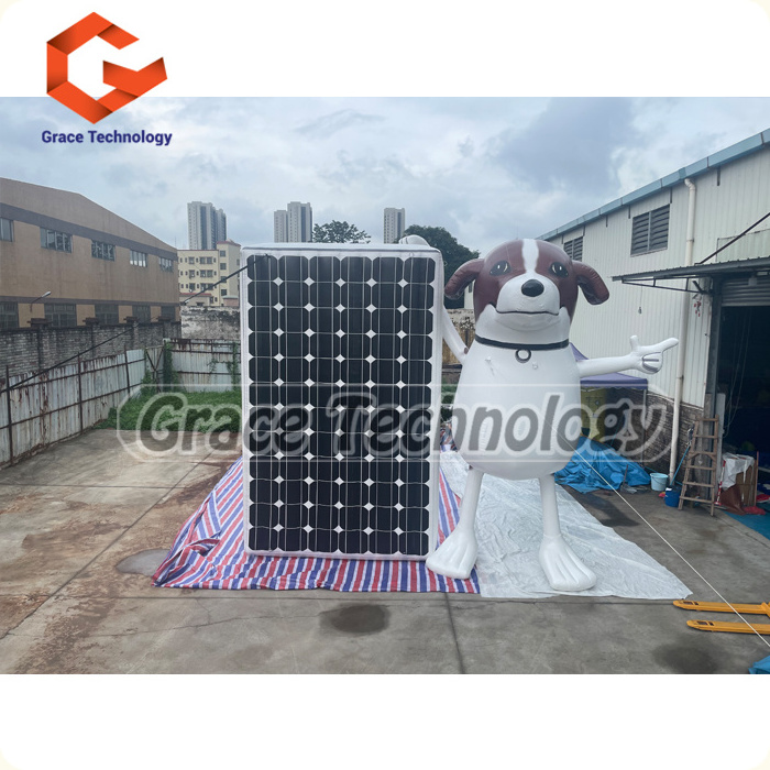 Custom giants inflatable dog animal/ large cartoon inflatable puppy dog model for advertising