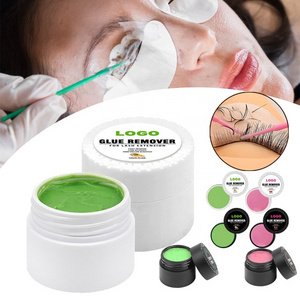 Private Label 10g No Irritation Fast Safety Eyelash extension glue cream gel remover Adhesive Cream Remover