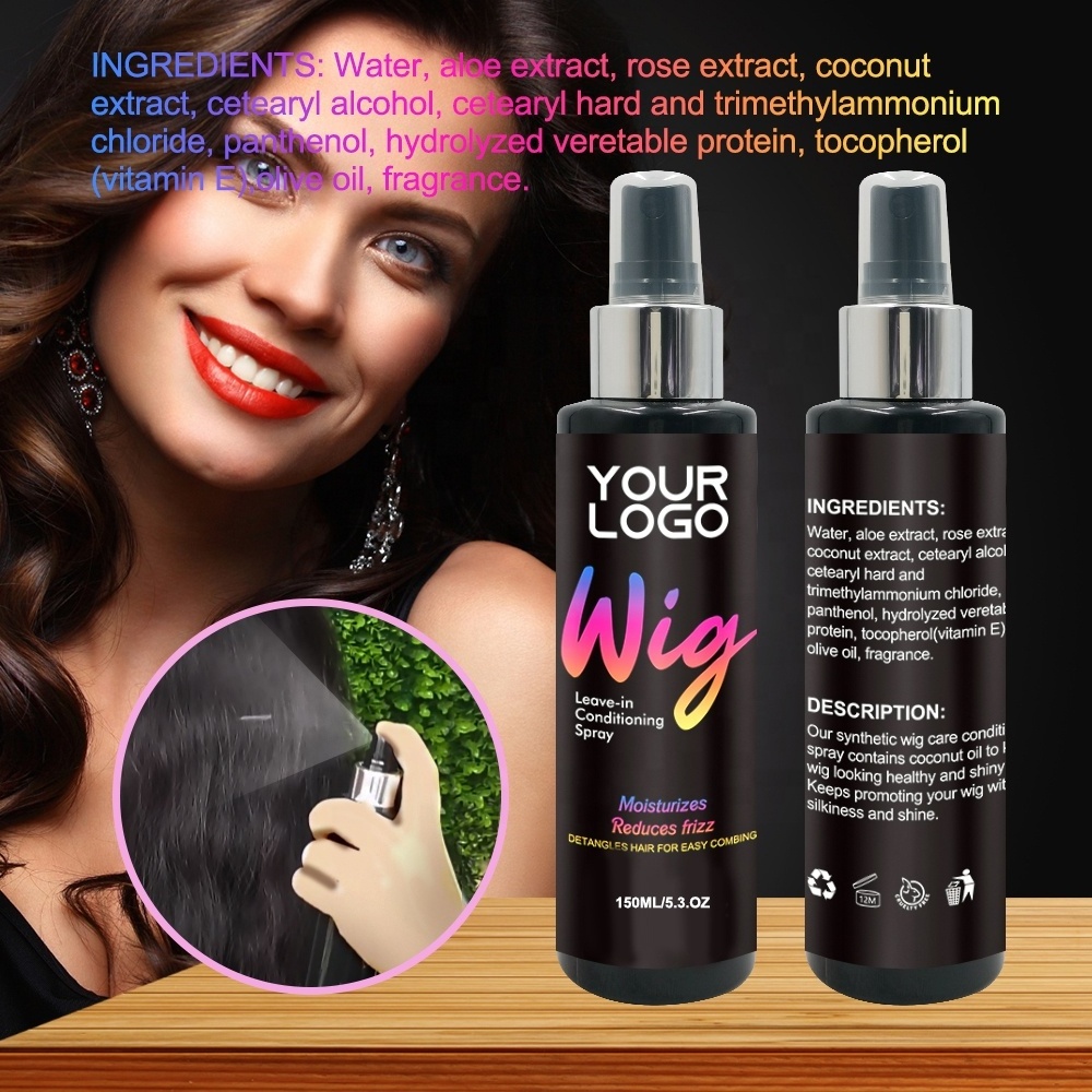 Custom LOGO Organic Add Moisture And Shine Repair Hair Treatment Hair Care Serum Leave In Conditioner spray