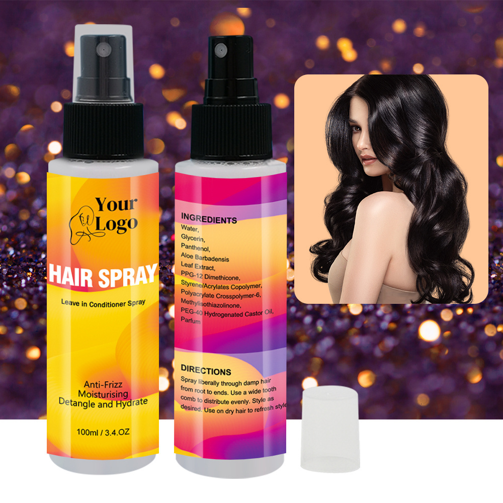 Private Label Organic Add Moisture And Shine Hair Care Serum Repair Hair Treatment Leave In Conditioner Spray