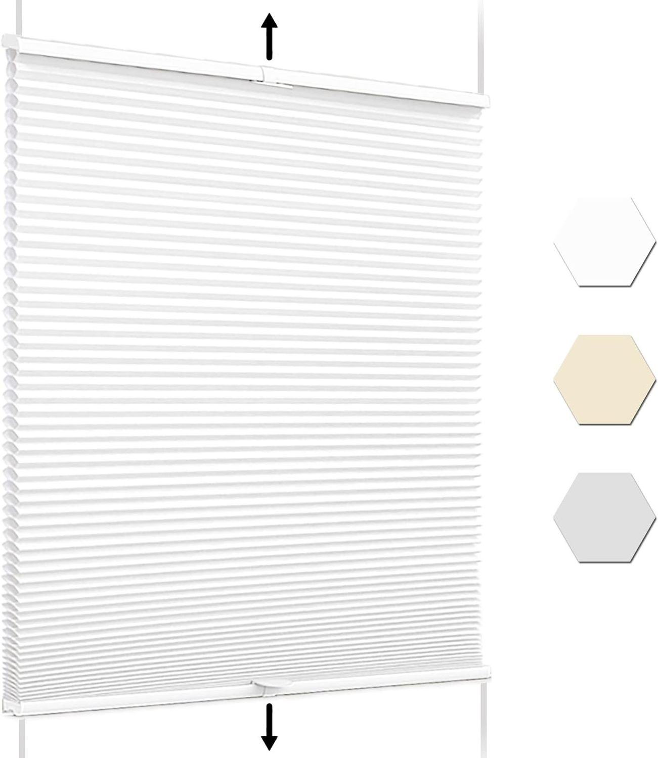 Motorized Top down Bottom Up honeycomb window blinds blackout light filtering cellular shades