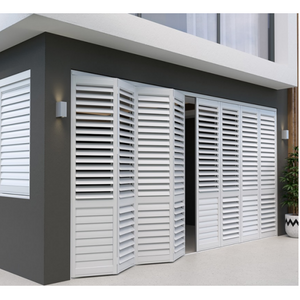 Factory Wholesale USA Europe Australia Jalousie louver window sliding 3.5 inch Aluminum outdoor plantation shutters