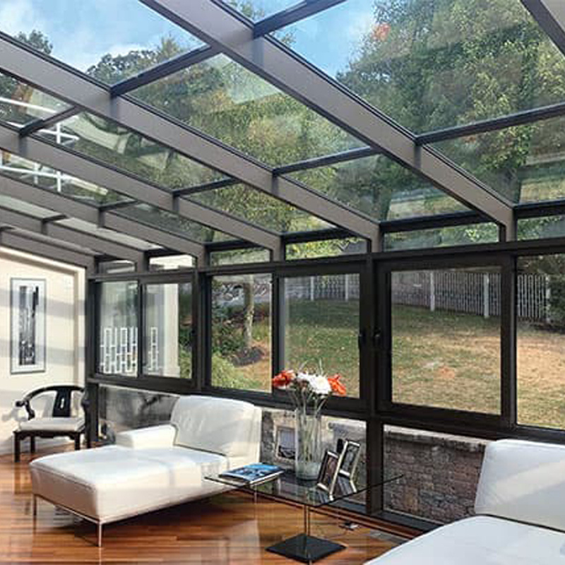 Free Standing Sunroom Outdoor Patio Aluminium Frame Glass House 4 Season Sunroom Roof Conservatory Sunroom