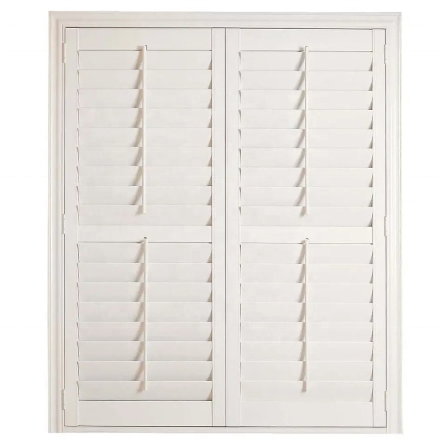 Indoor Wooden Plantation Window Shutter and PVC Shutter with Top Quality and Different Styles Plantation Shutter Swood Blinds