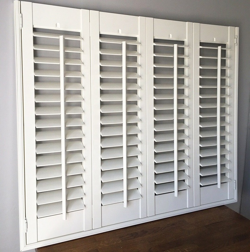 Custom Made High Quality Pvc Window Shutter Plantation Shutters Interior and Wooden Plantation Shutter Direct from China