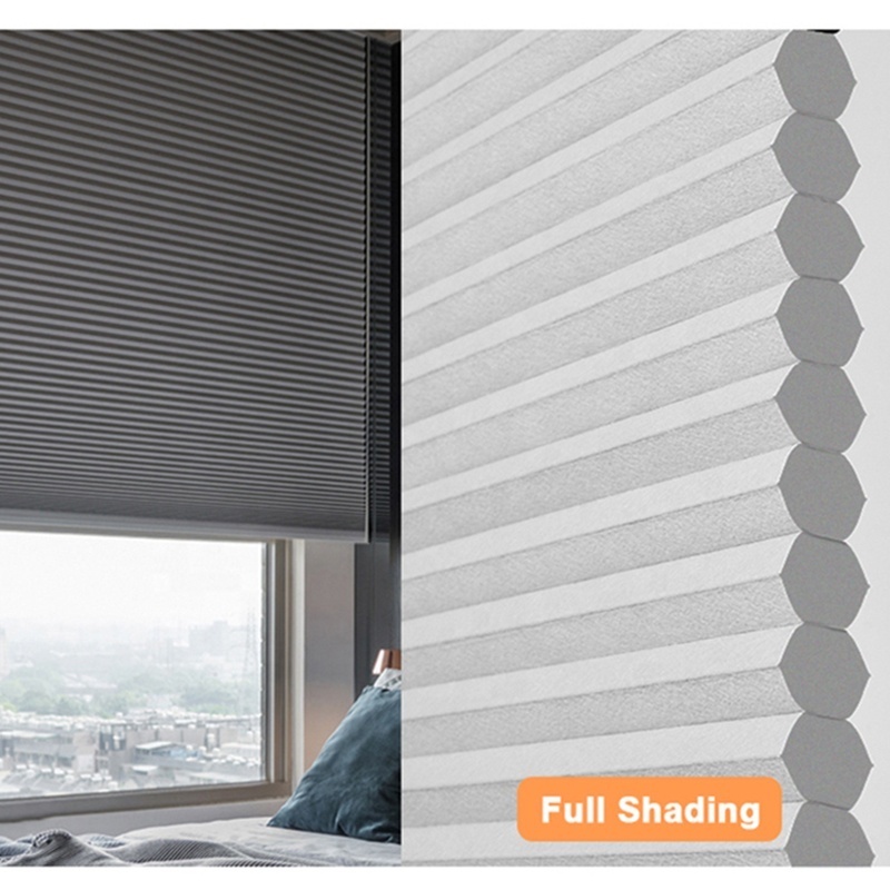 Motorized Top down Bottom Up honeycomb window blinds blackout light filtering cellular shades