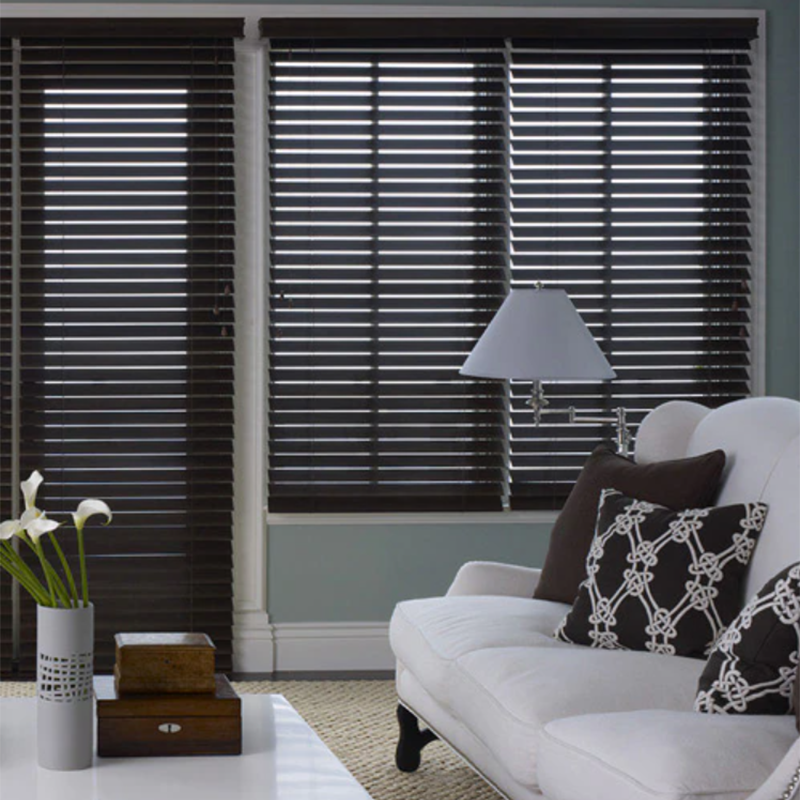 Custom made child-safe faux wood blinds and wooden blinds timber venetian blinds