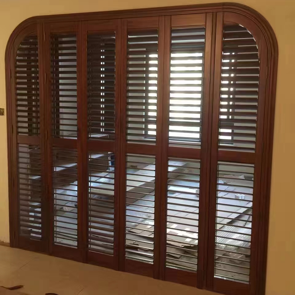 Wood and Pvc and Aluminium Plantation Shutters Window Shutters Indoor Customized Size China Supplier