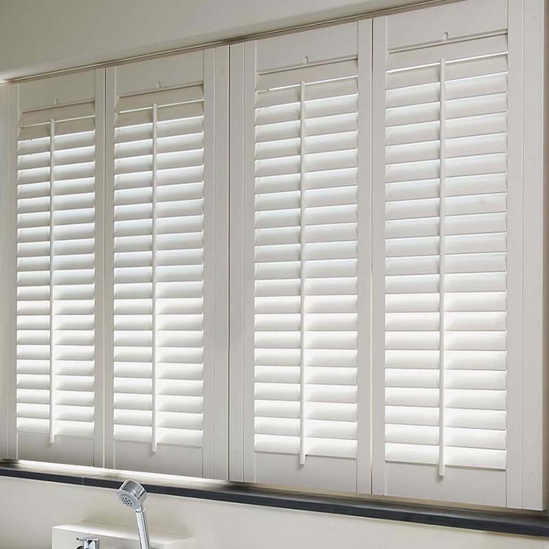 Custom Made High Quality Pvc Window Shutter Plantation Shutters Interior and Wooden Plantation Shutter Direct from China