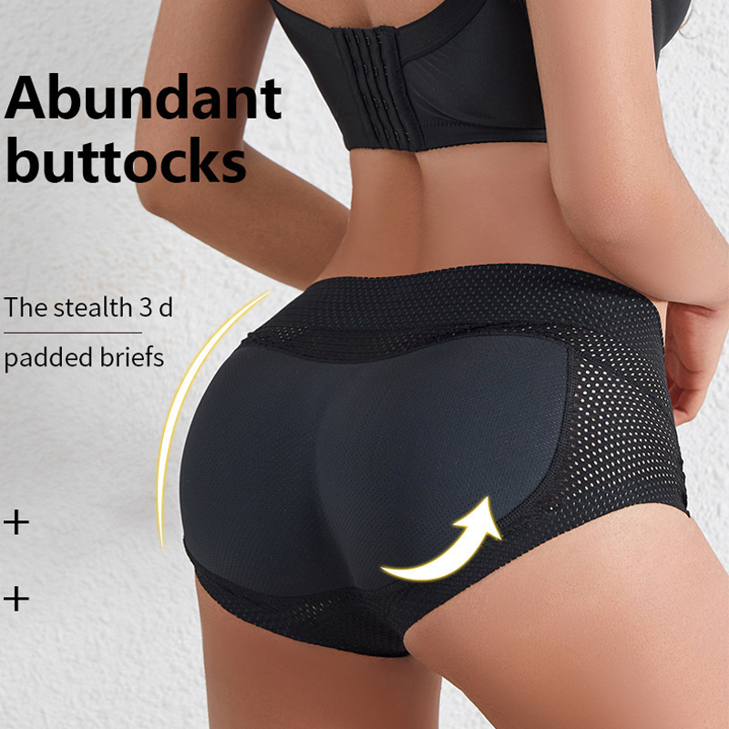 2022 Women Sexy Padded Butt Lifter Body Shapers Belly Pants Seamless Insert Padded Buttocks Enhancer Underpants Women Panties