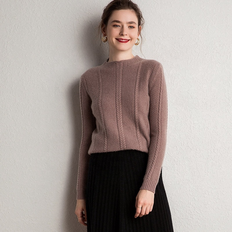 Hot selling cheap woman sungod cashmere knitted sweaters