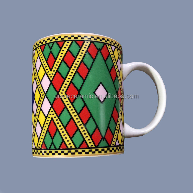 2021 New Arrivals 11oz 12oz Ceramic Bone china Fine Porcelain Ethiopian Coffee Mug Ethiopia Mugs