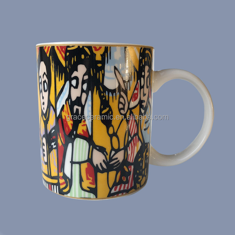 2021 New Arrivals 11oz 12oz Ceramic Bone china Fine Porcelain Ethiopian Coffee Mug Ethiopia Mugs