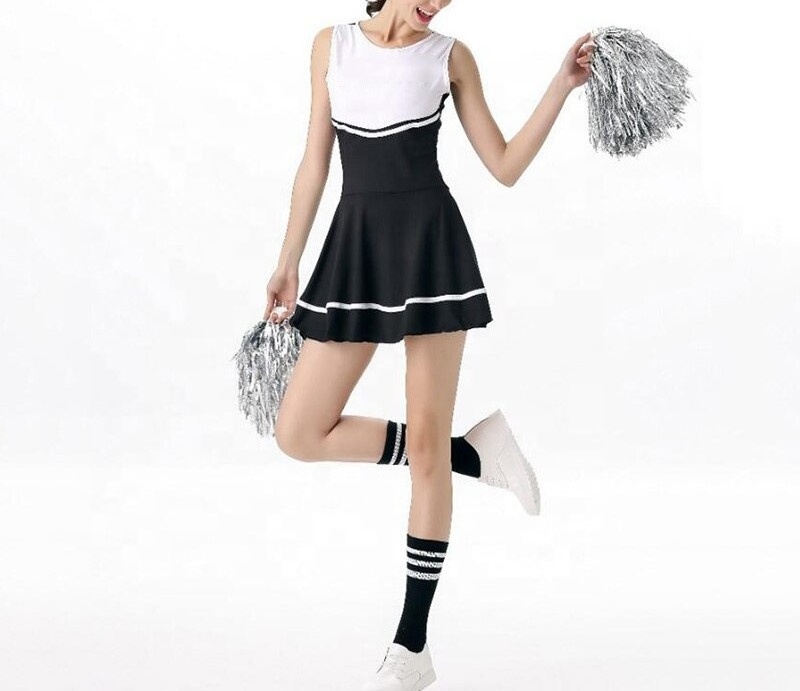 2022 High School Long Sleeve Youth Girl Cheerleader Costume Custom Sexy All star Cheerleading Uniforms