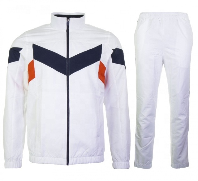 OEM 100% Nylon Parachute Jacket And Joggers Pants Sweat Track Set Contrast Training Athletic Track Suit