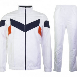 OEM 100% Nylon Parachute Jacket And Joggers Pants Sweat Track Set Contrast Training Athletic Track Suit