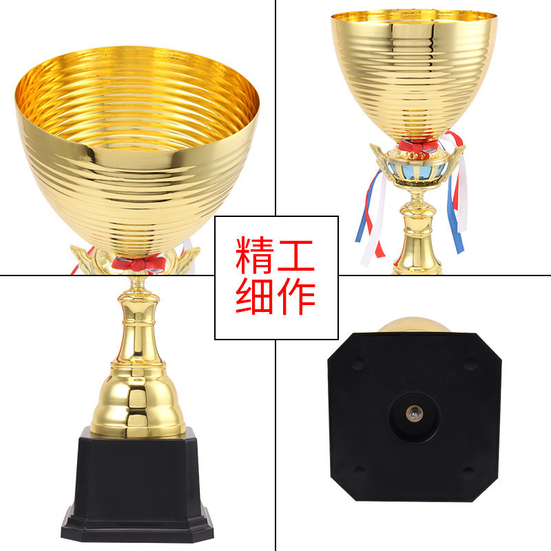 Factory-Made 3D Gold Metal Cup Trophies 3D Sports Award Medals Football Basketball Designed Plastic Iron Automotive Education