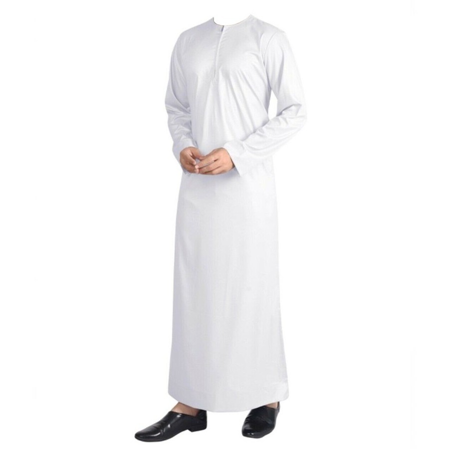 Fashion Zipper Kids Mens Thobes Islamic Wear Dress Wholesale Long Kids Kaftan Style Al daffah Thobes