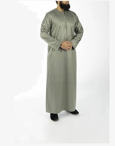 Custom Wholesale New Arrival Men Islamic Clothing Dubai Saudi Arabian Qatar Moroccan Embroidered Thobe Kaftan Jubba For Men