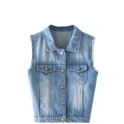 Sleeveless Jeans Denim Jackets Wholesale Polyester Windproof Windbreaker Raincoat Biker Motorcycle Jackets Vest Jeans Denim