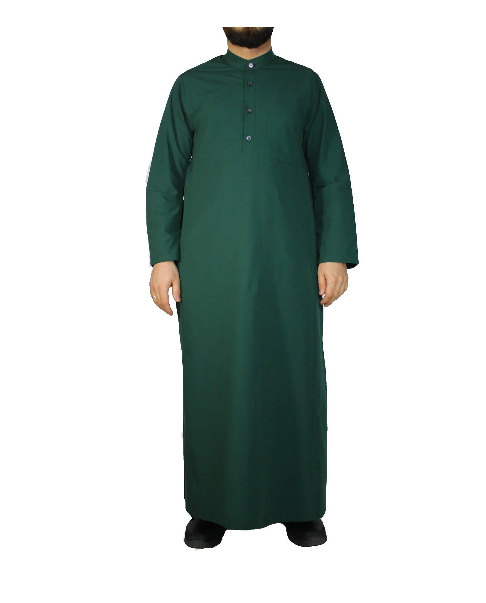 Custom Wholesale New Arrival Men Islamic Clothing Dubai Saudi Arabian Qatar Moroccan Embroidered Thobe Kaftan Jubba For Men