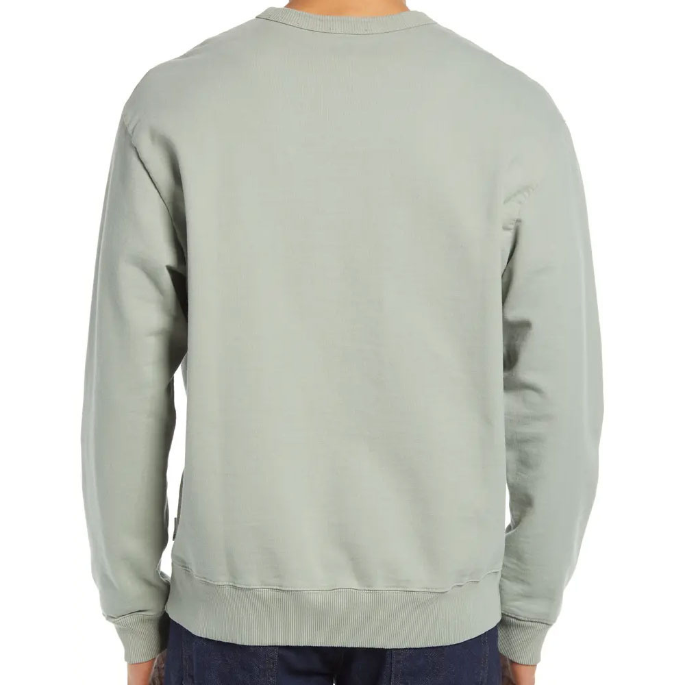 Premium ODM Cotton Blank Crewneck Plain Sweatshirts Original Materials Sweater Men's Sweat shirts O Neck Light grey dye