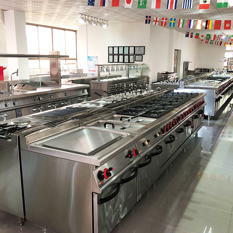 Grace Industrial Stainless Steel Commercial Complete Hotel Restaurant Catering Equipment Kitchen