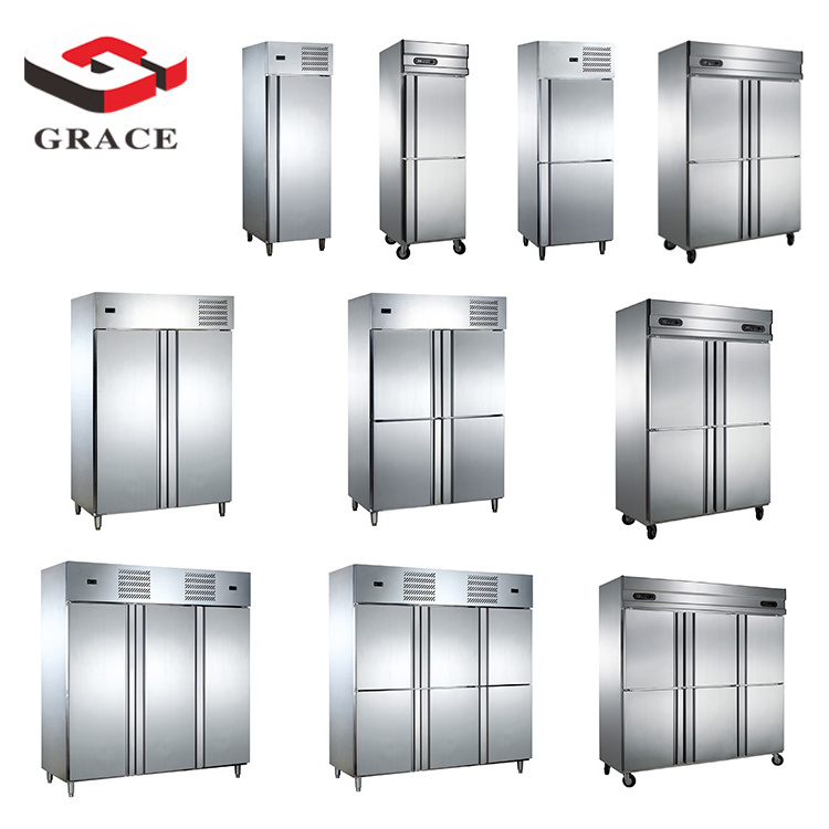 Best Selling Commercial Stainless Steel Upright Freezer GR-C61A Chiller Fridge Refrigerator