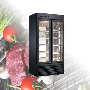 2020 Newest Design Commercial Cabinet Freezer Stainless Steel Meat Air Dryer Beef Display Fridge Refrigerator