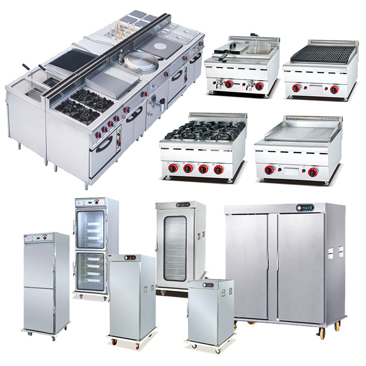 Grace Industrial Stainless Steel Commercial Complete Hotel Restaurant Catering Equipment Kitchen