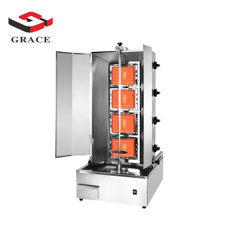 Vertical 4 Burner Donner Maker Machine Doner Kebab Machine Shawarma Machine