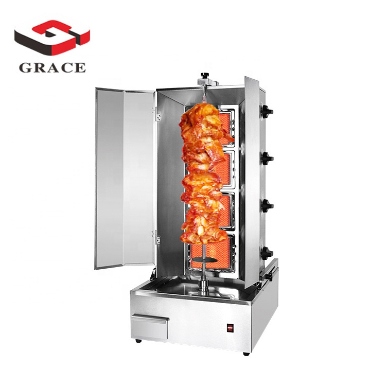 Vertical 4 Burner Donner Maker Machine Doner Kebab Machine Shawarma Machine