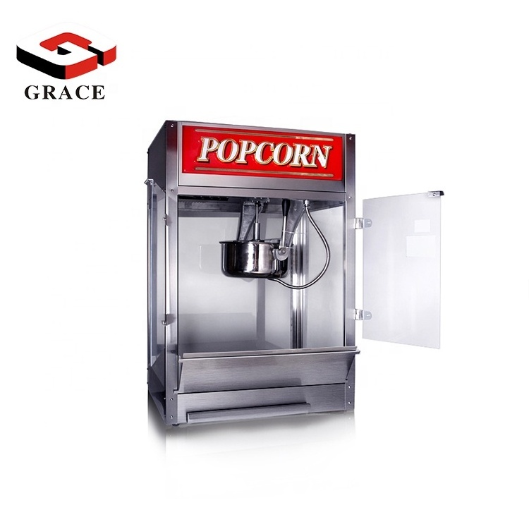 Cinema Use Big Capacity Popcorn Vending Machine 16OZ Commercial Stainless Steel Popcorn Maker