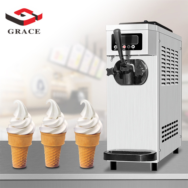 Small Table Top Frozen Yogurt  Machine Commercial  Soft Ice Cream Maker High Productivity Ice Cream Machine