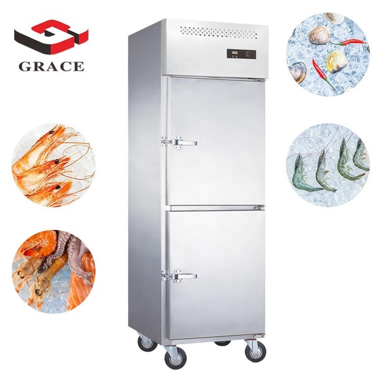 Best Selling Commercial Stainless Steel Upright Freezer GR-C61A Chiller Fridge Refrigerator