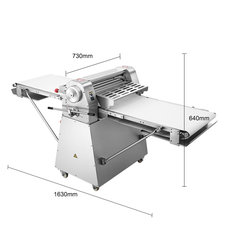 Commercial Bakery Equipment Reversible Stainless Steel Pizza Bread Machine Automatic Baguette Croissant Dough Sheeter