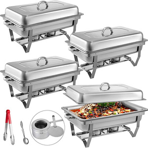 Stainless Steel Chafing dish set Full Size Pans, Chafing Dish Buffet Set