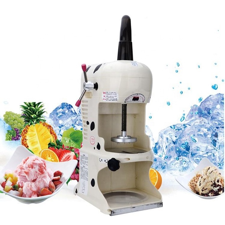 GRACE Hot Sell Commercial Snow Cone Ice Shaver Machine Maker Electric Block Ice Crusher Snowflake Shaved Ice Shaver