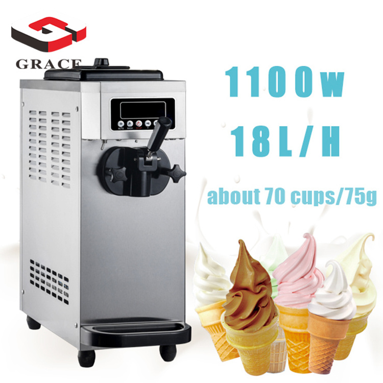 Small Table Top Frozen Yogurt  Machine Commercial  Soft Ice Cream Maker High Productivity Ice Cream Machine