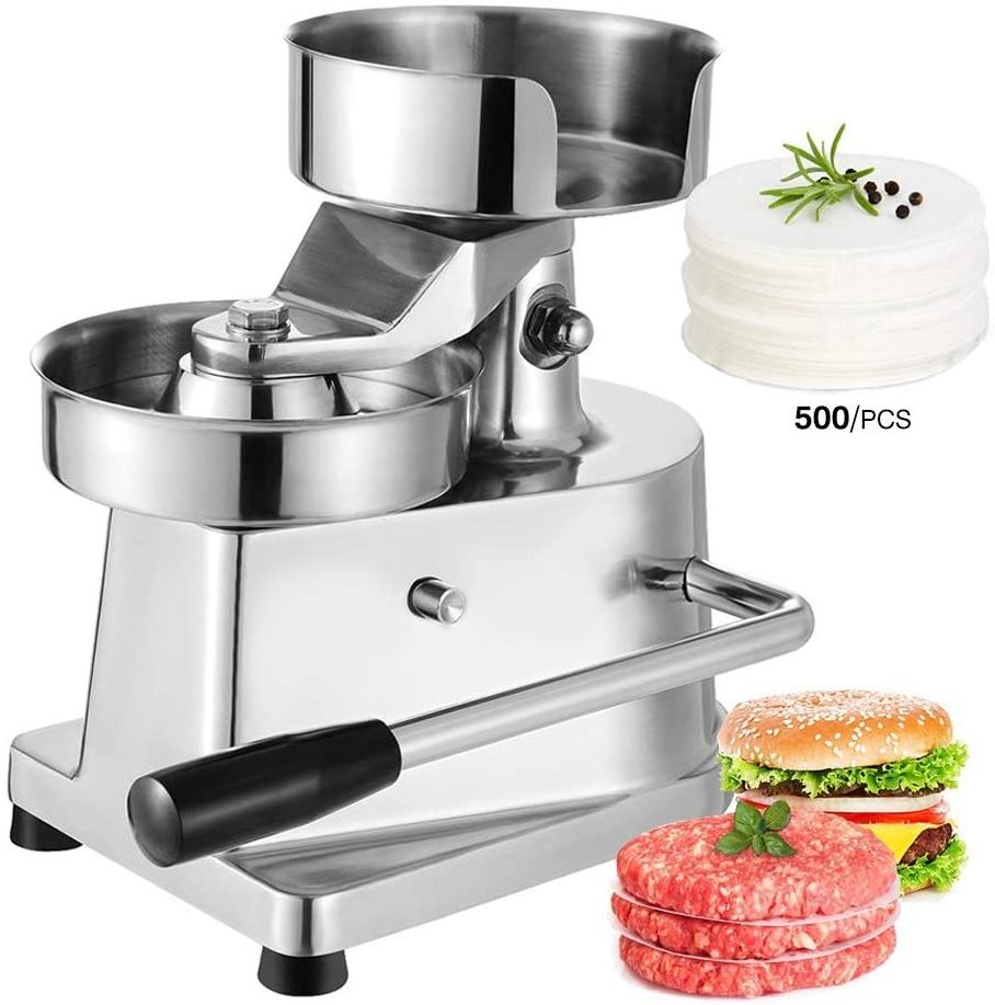 Commercial Hamburger Patty Maker 100mm/4inch Stainless Steel Burger Press Heavy Duty Beef Meat Forming Processor