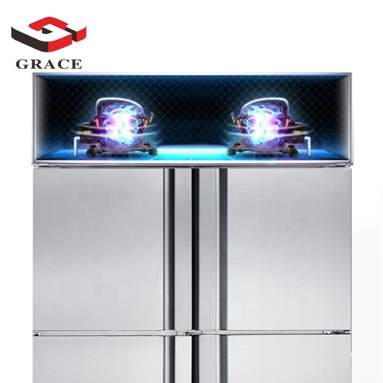 Best Selling Commercial Stainless Steel Upright Freezer GR-C61A Chiller Fridge Refrigerator